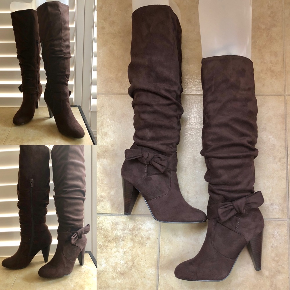 NWB Diba Deanne DK brown Suede boot SIZE 6